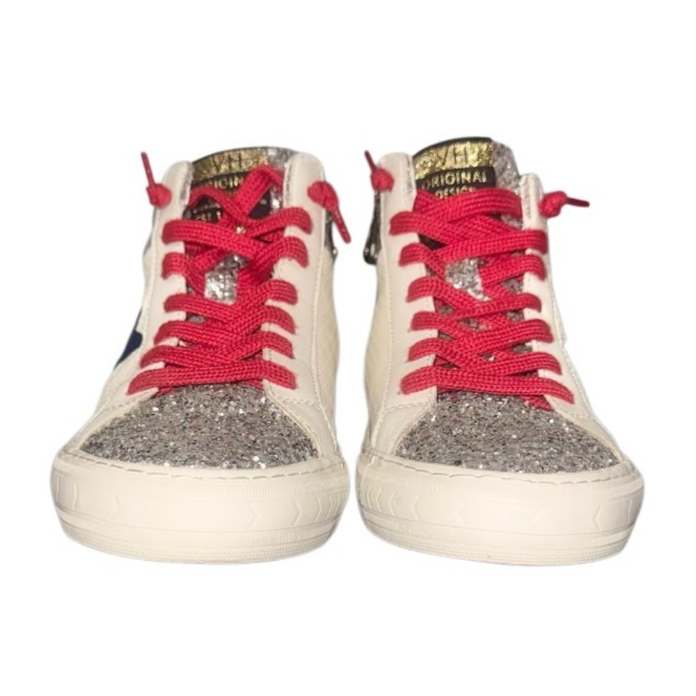 Wrn2X VINTAGE HAVANA Lester sneakers glitter tennis shoes women’s size 7.5 - Picture 13 of 17